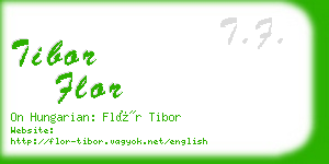 tibor flor business card